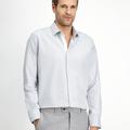  AÇIK GRİ  Uzun Kol Slim Fit Dar Kesim Klasik Desenli Pamuk Gömlek