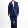  KOYU LACİVERT  Regular Fit Desenli Takım Elbise