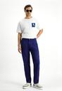  ORTA LACİVERT  Regular Fit Likralı Kanvas / Chino Pantolon