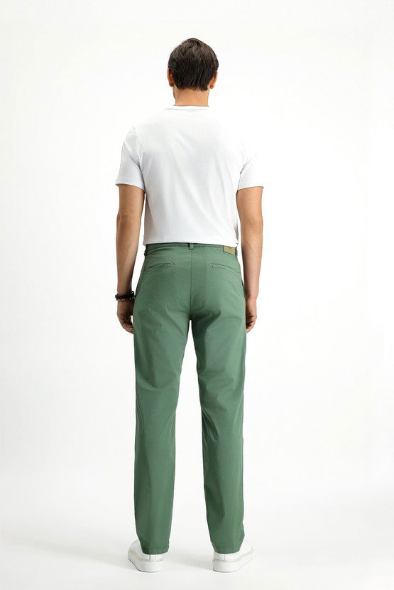 Erkek Giyim - Regular Fit Likralı Kanvas / Chino Pantolon