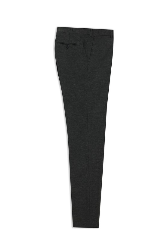 Erkek Giyim - Slim Fit Dar Kesim Yünlü Klasik Kumaş Pantolon