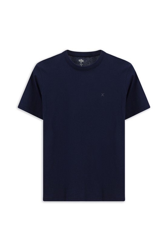 Erkek Giyim - Bisiklet Yaka Slim Fit Dar Kesim Pamuk Tişört