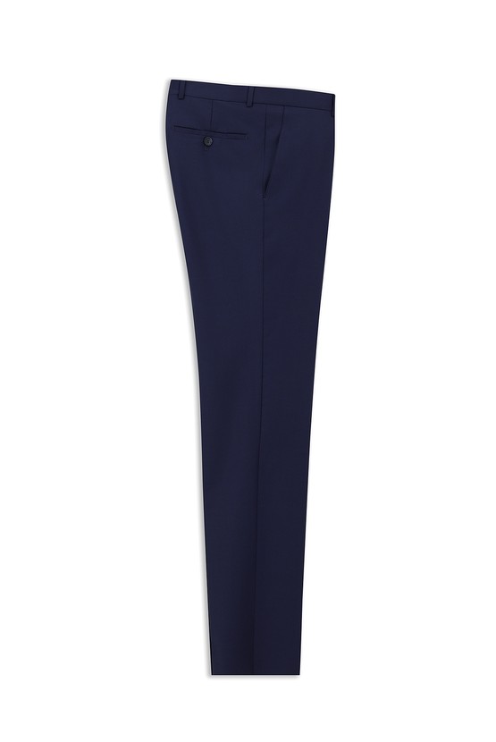 Erkek Giyim - Slim Fit Dar Kesim Yünlü Klasik Kumaş Pantolon