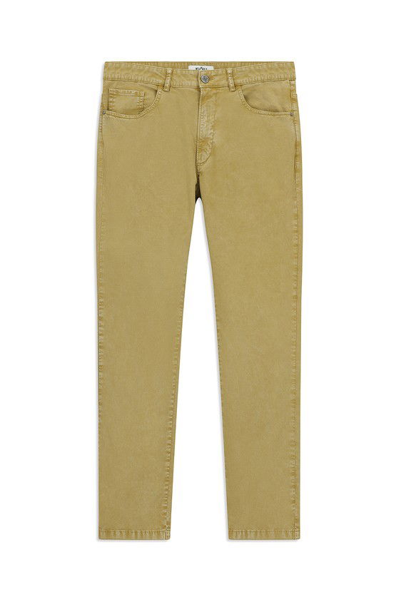 Erkek Giyim - Regular Fit Likralı Kanvas / Chino Pantolon