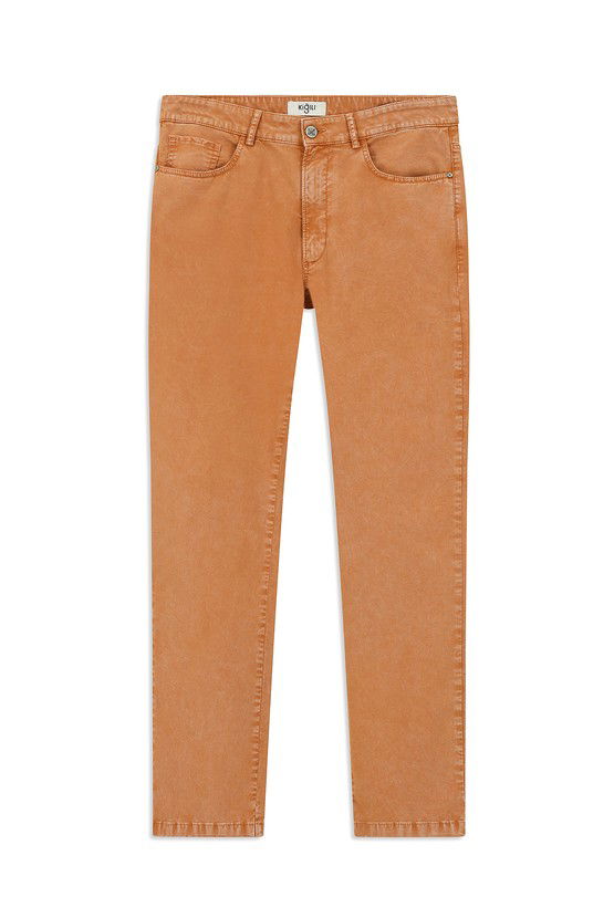 Erkek Giyim - Regular Fit Likralı Kanvas / Chino Pantolon