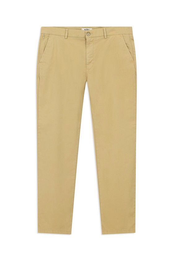 Erkek Giyim - Regular Fit Likralı Kanvas / Chino Pantolon
