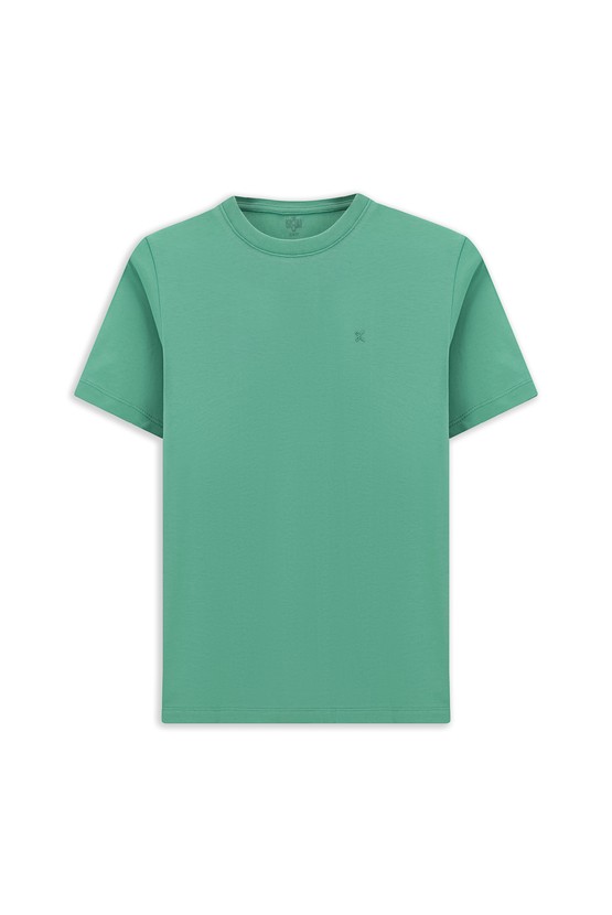 Erkek Giyim - Bisiklet Yaka Slim Fit Dar Kesim Süprem Pamuklu Tişört