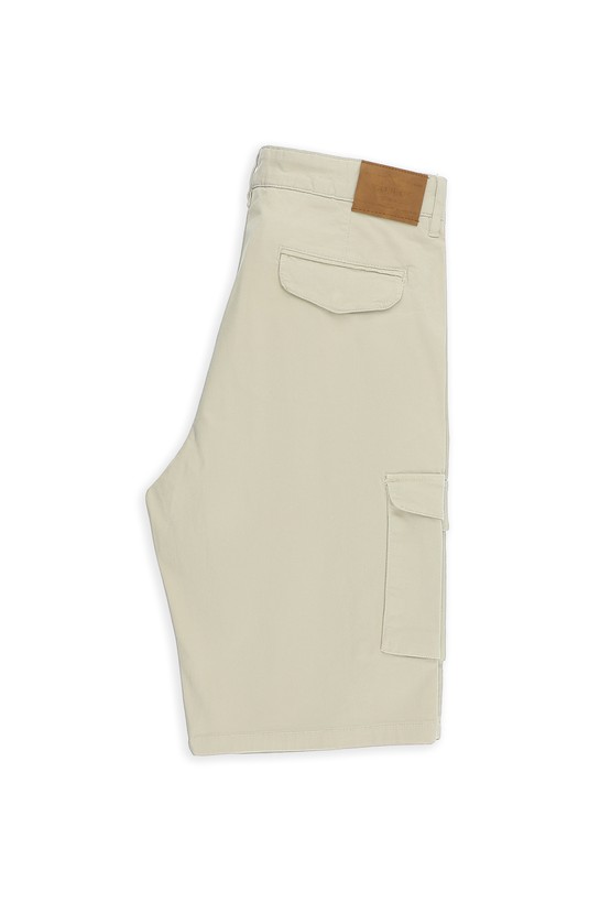 Erkek Giyim - Regular Fit Kargo Cepli Pamuklu Bermuda Şort