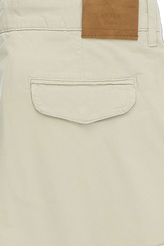 Erkek Giyim - Regular Fit Kargo Cepli Pamuklu Bermuda Şort