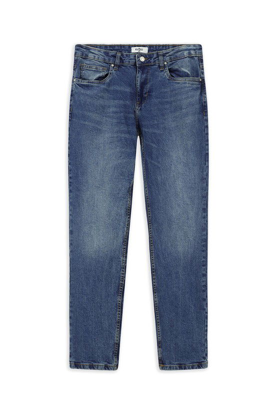 Erkek Giyim - Slim Fit Dar Kesim Likralı Denim Pantolon