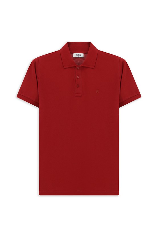 Erkek Giyim - Slim Fit Dar Kesim Pamuk Polo Yaka Tişört