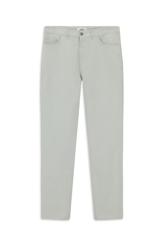 Erkek Giyim - Slim Fit Dar Kesim Likralı Kanvas / Chino Pantolon