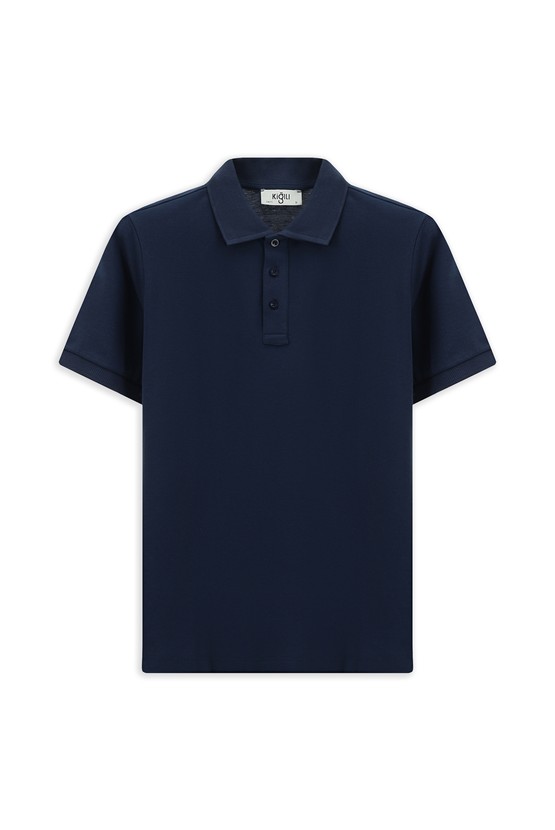 Erkek Giyim - Slim Fit Dar Kesim Pamuk Polo Yaka Tişört
