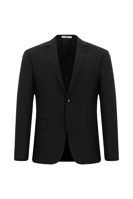 Erkek Giyim - Super Slim Fit Ekstra Dar Kesim Yünlü Klasik Takım Elbise