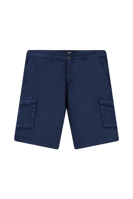 Erkek Giyim - Regular Fit Kargo Cepli Pamuklu Bermuda Şort