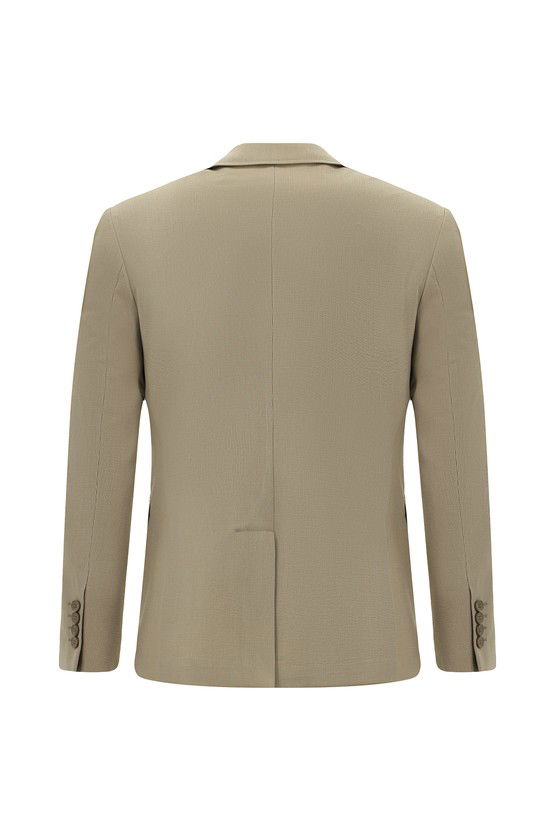 Erkek Giyim - Super Slim Fit Ekstra Dar Kesim Çizgili Takım Elbise