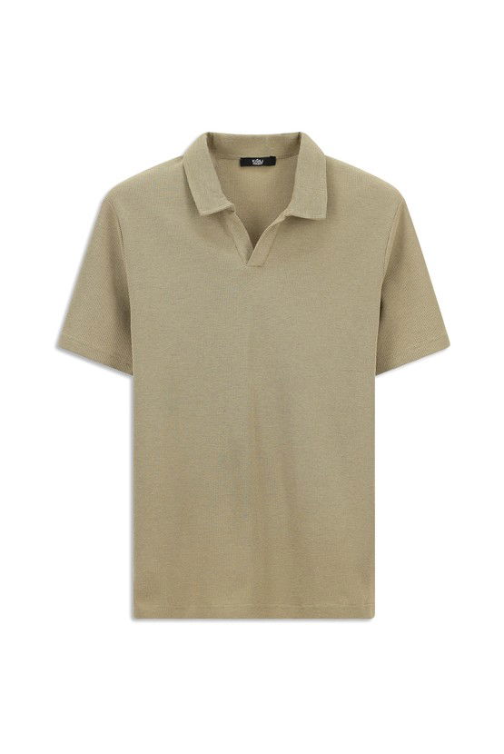Erkek Giyim - Regular Fit Pamuklu Polo Yaka Tişört