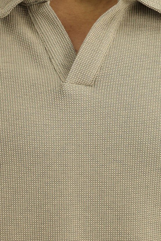 Erkek Giyim - Regular Fit Pamuklu Polo Yaka Tişört
