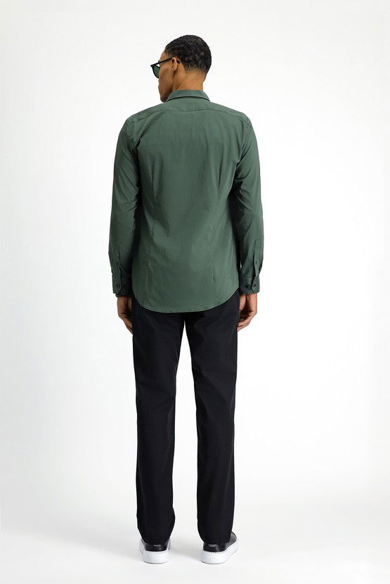 Erkek Giyim - Regular Fit Likralı Kanvas / Chino Pantolon