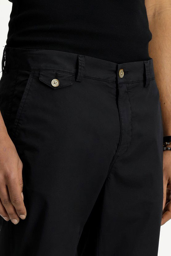 Erkek Giyim - Regular Fit Likralı Kanvas / Chino Pantolon