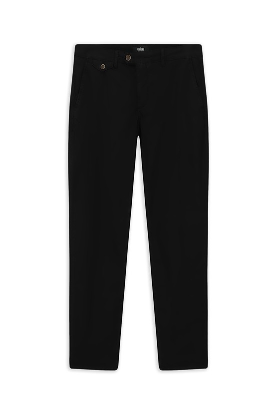 Erkek Giyim - Regular Fit Likralı Kanvas / Chino Pantolon
