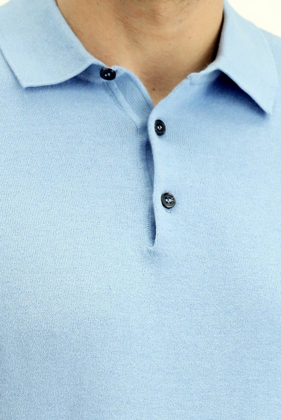 Erkek Giyim - Regular Fit Pamuklu Polo Yaka Tişört