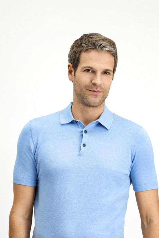 Erkek Giyim - Regular Fit Pamuklu Polo Yaka Tişört
