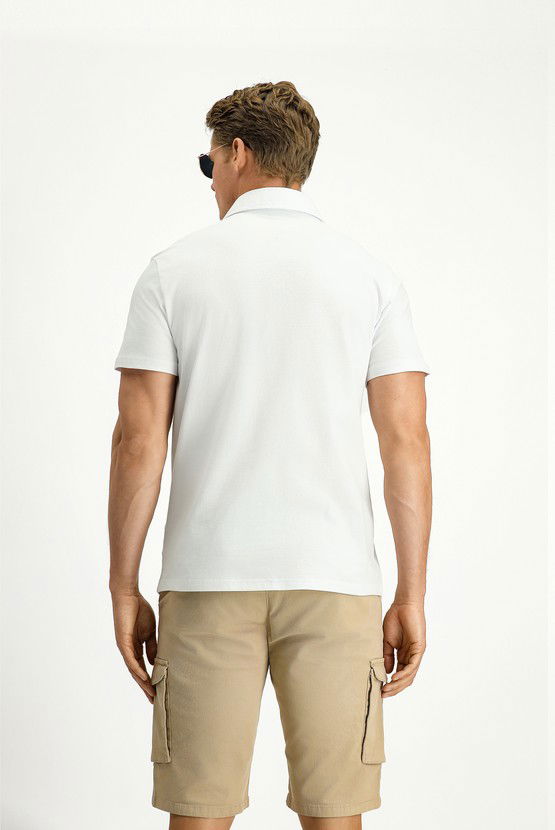 Erkek Giyim - Regular Fit Pamuk Polo Yaka Tişört