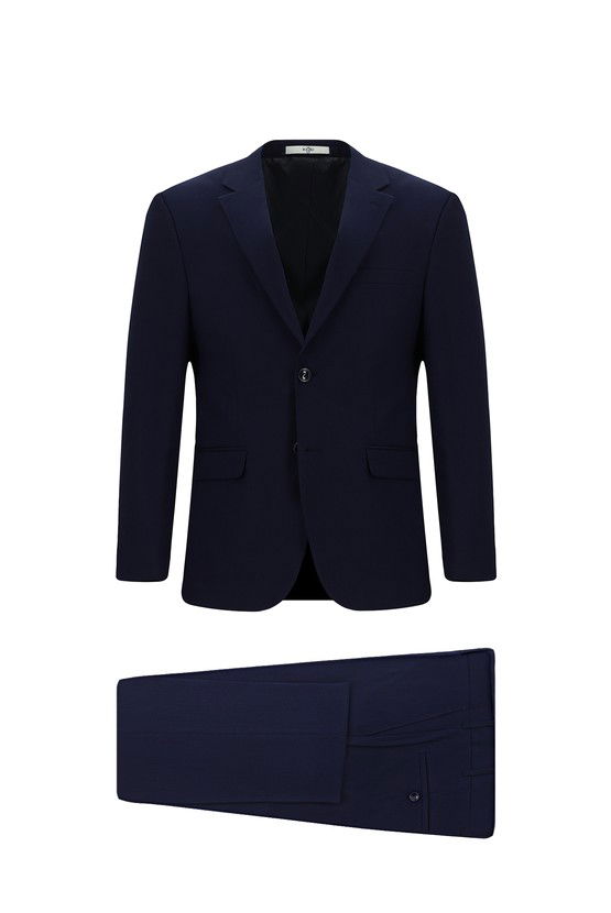 Erkek Giyim - Slim Fit Dar Kesim Klasik Takım Elbise