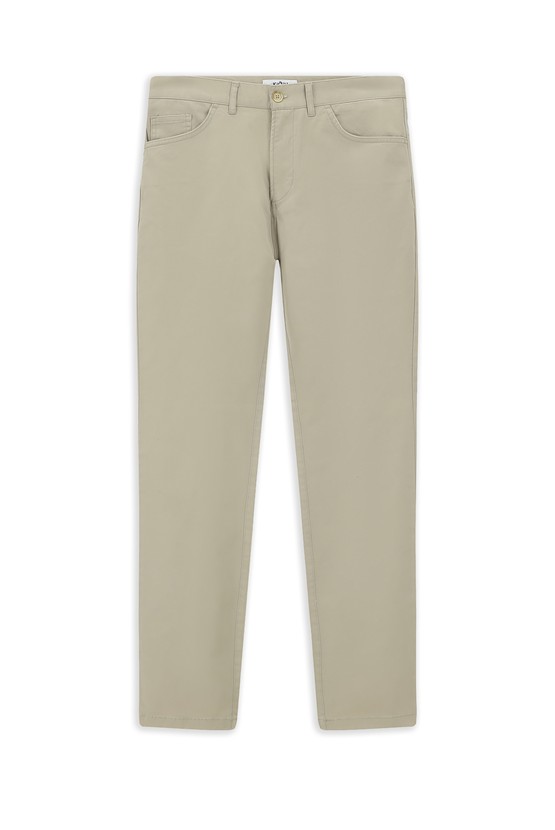 Erkek Giyim - Slim Fit Dar Kesim Likralı Kanvas / Chino Pantolon