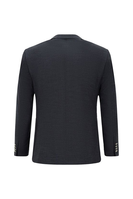 Erkek Giyim - Super Slim Fit Ekstra Dar Kesim Desenli Beli Lastikli İpli Spor Takım Elbise