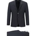  KOYU LACİVERT  Super Slim Fit Ekstra Dar Kesim Desenli Beli Lastikli İpli Spor Takım Elbise