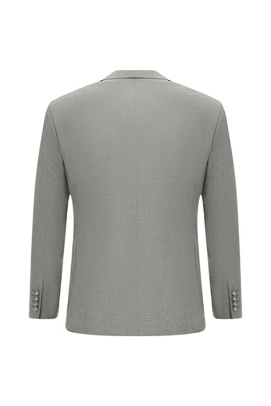Erkek Giyim - Super Slim Fit Ekstra Dar Kesim Desenli Beli Lastikli İpli Spor Takım Elbise