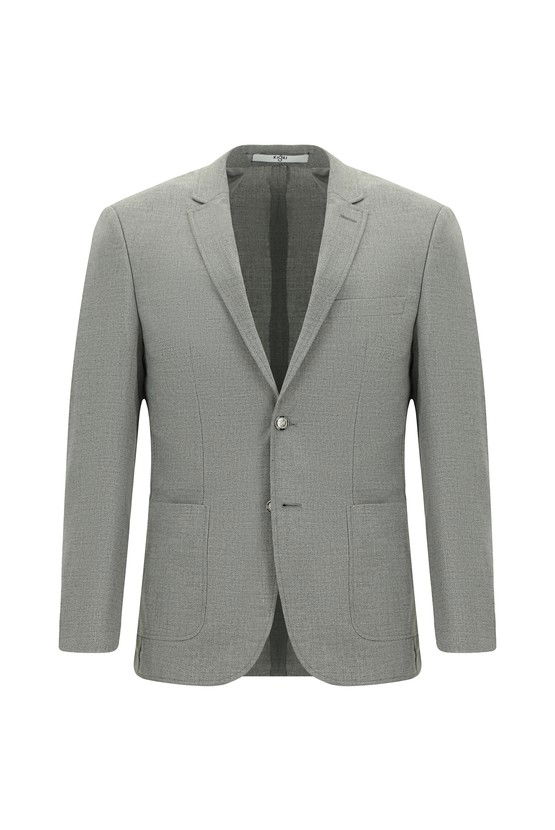 Erkek Giyim - Super Slim Fit Ekstra Dar Kesim Desenli Beli Lastikli İpli Spor Takım Elbise