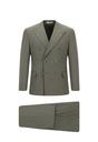 KOYU HAKİ  Slim Fit Dar Kesim Pamuklu Lyocell Kruvaze Takım Elbise