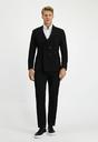  SİYAH  Slim Fit Dar Kesim Kruvaze Takım Elbise