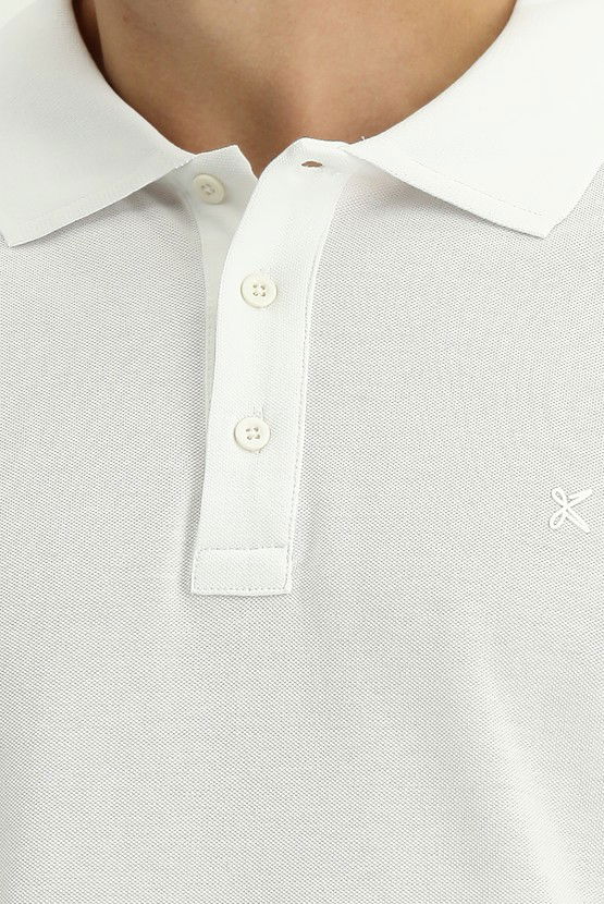 Erkek Giyim - Slim Fit Dar Kesim Pamuk Polo Yaka Tişört