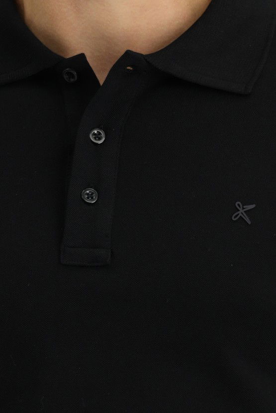 Erkek Giyim - Slim Fit Dar Kesim Pamuk Polo Yaka Tişört