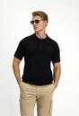  SİYAH  Slim Fit Dar Kesim Pamuk Polo Yaka Tişört
