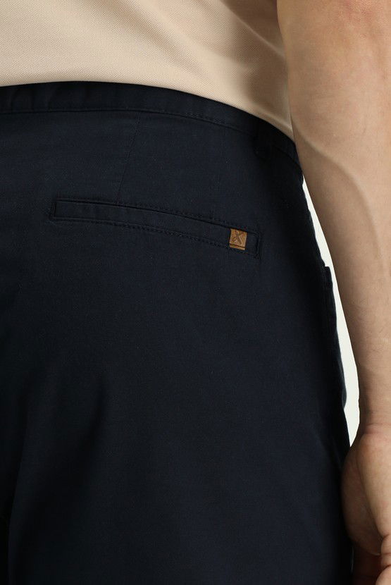 Erkek Giyim - Relax Fit Rahat Kesim Likralı Kanvas / Chino Pantolon