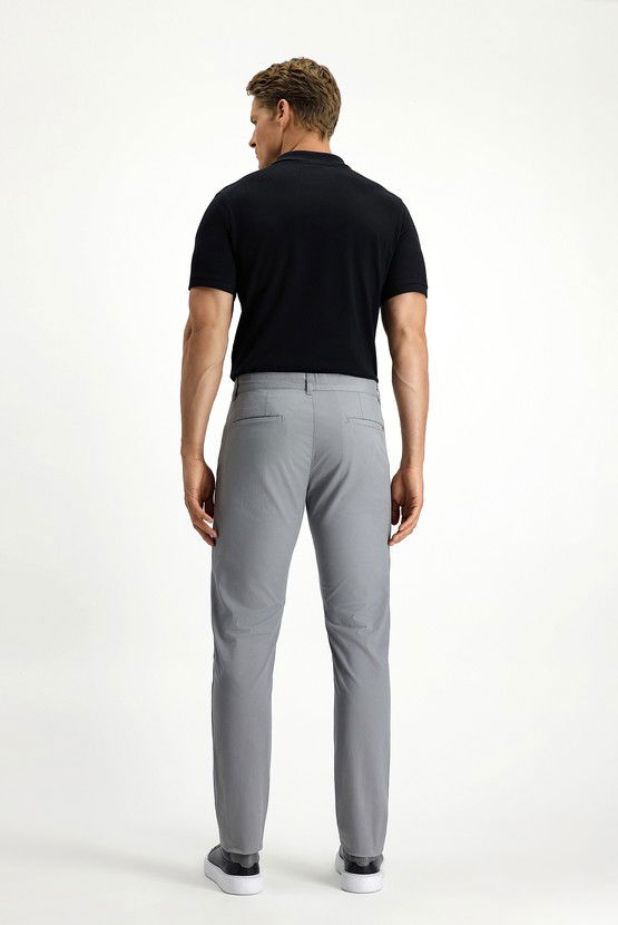 Erkek Giyim - Slim Fit Dar Kesim Likralı Kanvas / Chino Pantolon