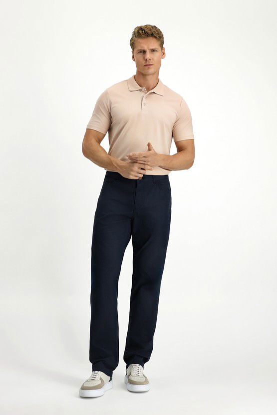 Erkek Giyim - Relax Fit Rahat Kesim Likralı Kanvas / Chino Pantolon
