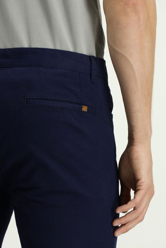 Erkek Giyim - Relax Fit Rahat Kesim Likralı Kanvas / Chino Pantolon