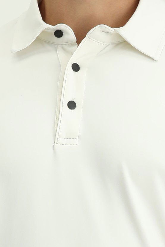 Erkek Giyim - Slim Fit Dar Kesim Likralı Polo Yaka Tişört