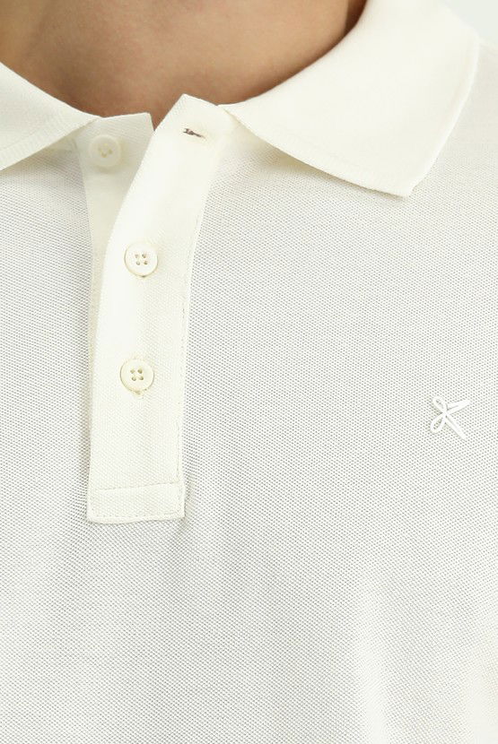 Erkek Giyim - Slim Fit Dar Kesim Pamuk Polo Yaka Tişört