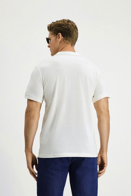 Erkek Giyim - Slim Fit Dar Kesim Pamuk Polo Yaka Tişört