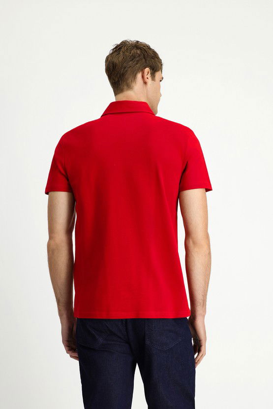 Erkek Giyim - Regular Fit Pamuk Polo Yaka Tişört