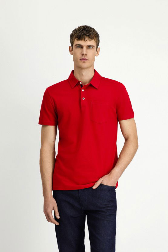 Erkek Giyim - Regular Fit Pamuk Polo Yaka Tişört
