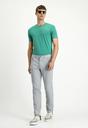  AÇIK GRİ  Slim Fit Dar Kesim Likralı Kanvas / Chino Pantolon