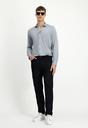  SİYAH  Slim Fit Dar Kesim Likralı Kanvas / Chino Pantolon